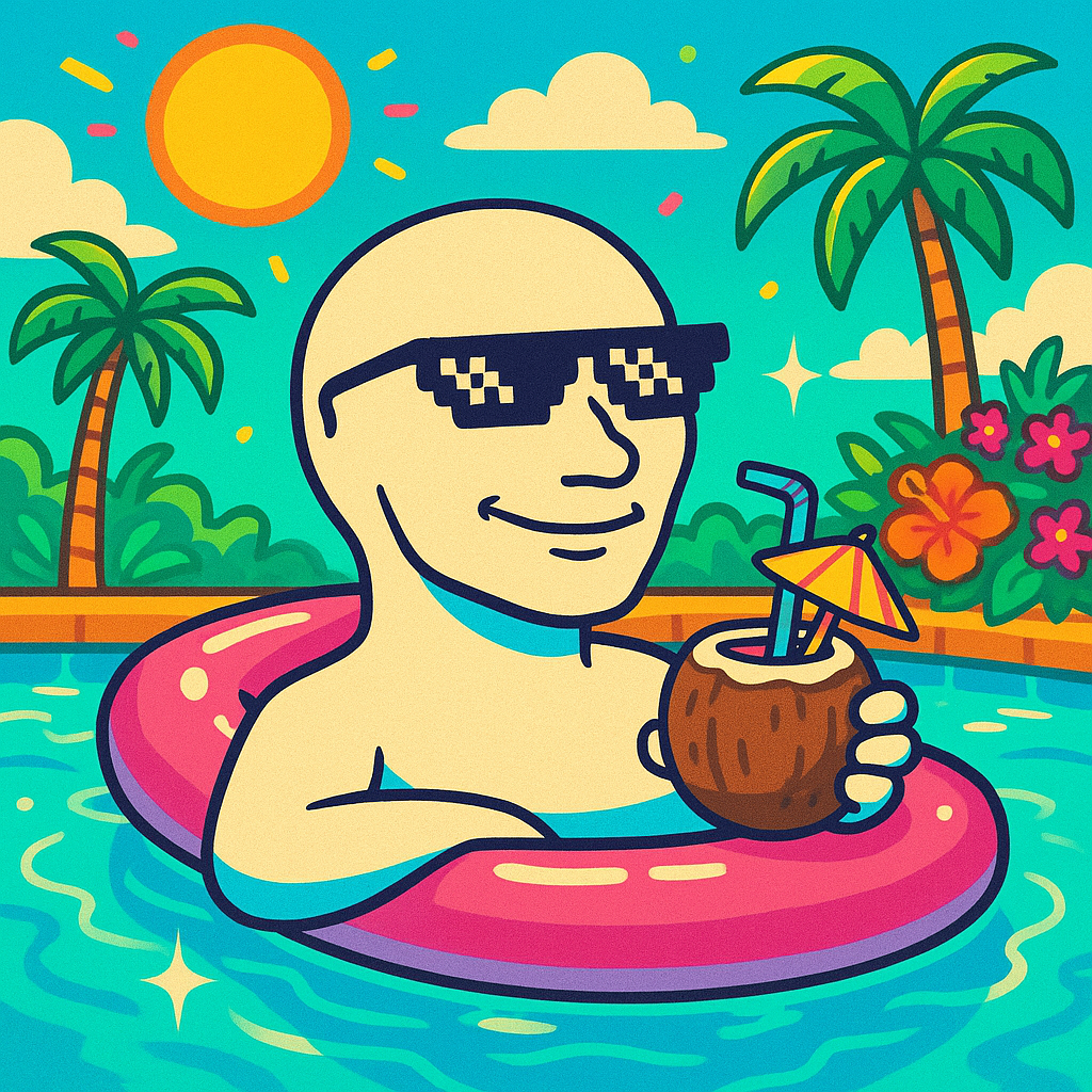 Summer Wojak — Pool Float